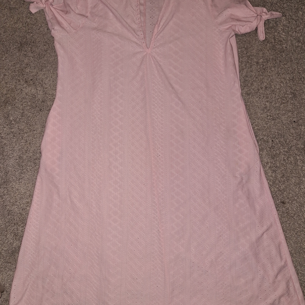 Pink Short Sleeve Dress